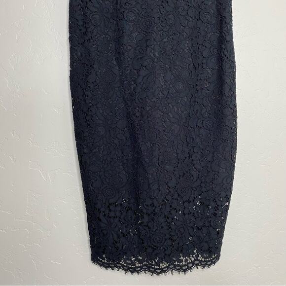 Bardot Lace Panel Dress in Black Small - Picture 4 of 10